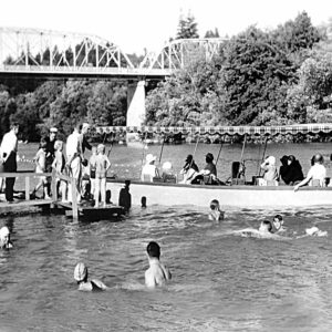 Bid Greene's Water Taxi Boat at Johnson's Beach in Guerneville 1941