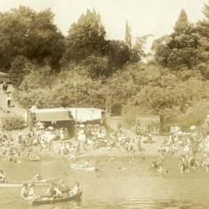 Another Day of Fun and Water Sports at Big Sandy Beach, Circa 1909