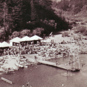 Tented Vendors at Guerneville CA Beach