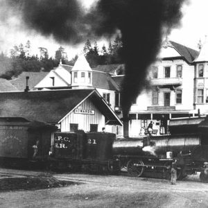 Steam Locomotive at Howard's Train Station in Occidental