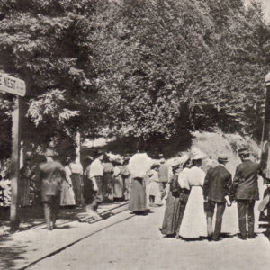 Eaglesnest Rail Road Train Station in Rio Nido, Circa 1930