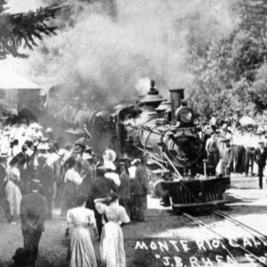 Train Arriving at the Monte Rio Station