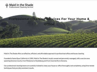 Maid in the Shade Professional House Cleaning